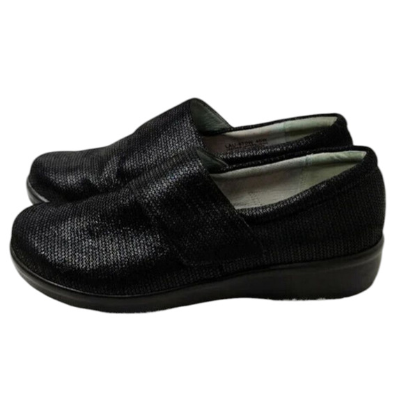 Alegria Black textured clog sz 8.5 - Picture 1 of 9